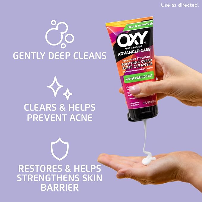 Oxy (R Maximum Strength Acne Cleanser - 5 fl oz Tube (Pack of 2)