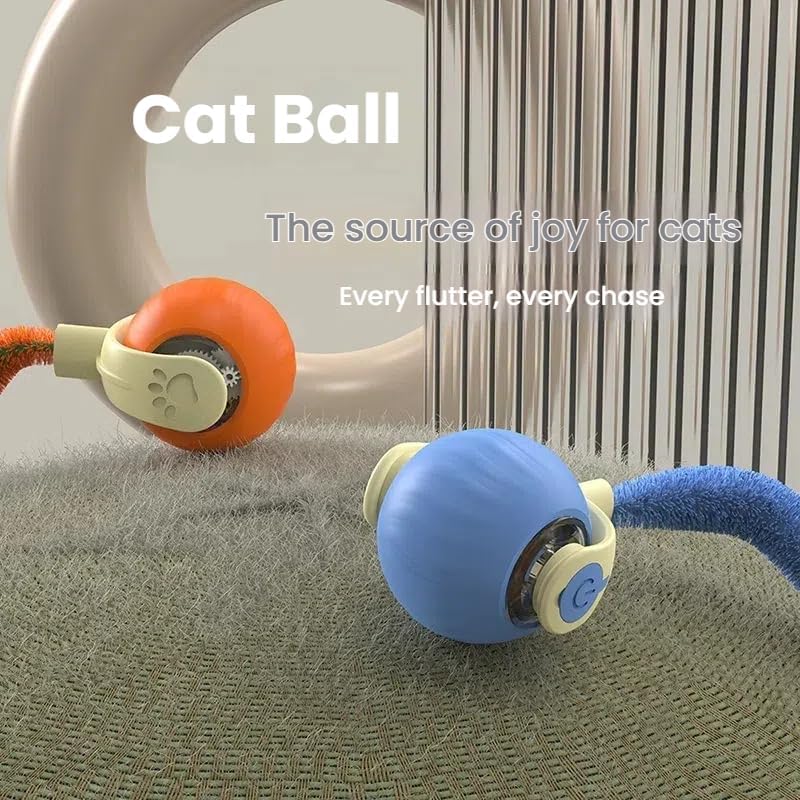 Interactive Cat Toys for Indoor Cats,Automatic Moving Kitten Toys,Cat Balls