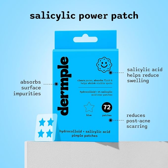 Pimple Patch Color Paper Boxes (72 Count) (Blue)