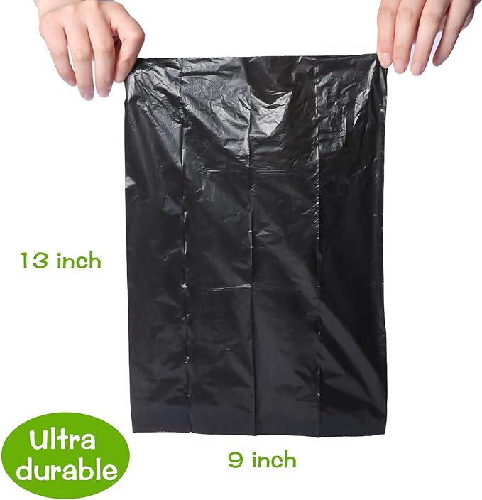 DREAM&GLAMOUR Dog Poop Bags 1200 Count | value pack,Strong Poop Bags for Dogs,60 Rolls,20 Doggy Bag Per Roll,Each Measures 9 x 13 Inches,Guaranteed Leak-Proof