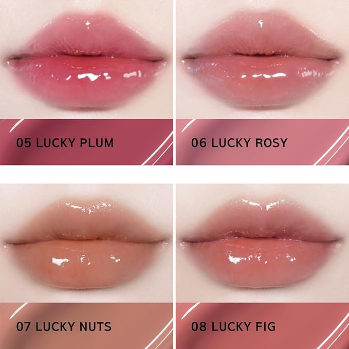 BBIA Lucky Shine Tint – Glass-like High-Glossy & Glowy Lip Stain Soft Muted Color Naturally Moisturizing & Plumping Comfortable Texture Long-Lasting Non-Sticky Korean Makeup (04 LUCKY MAUVE)
