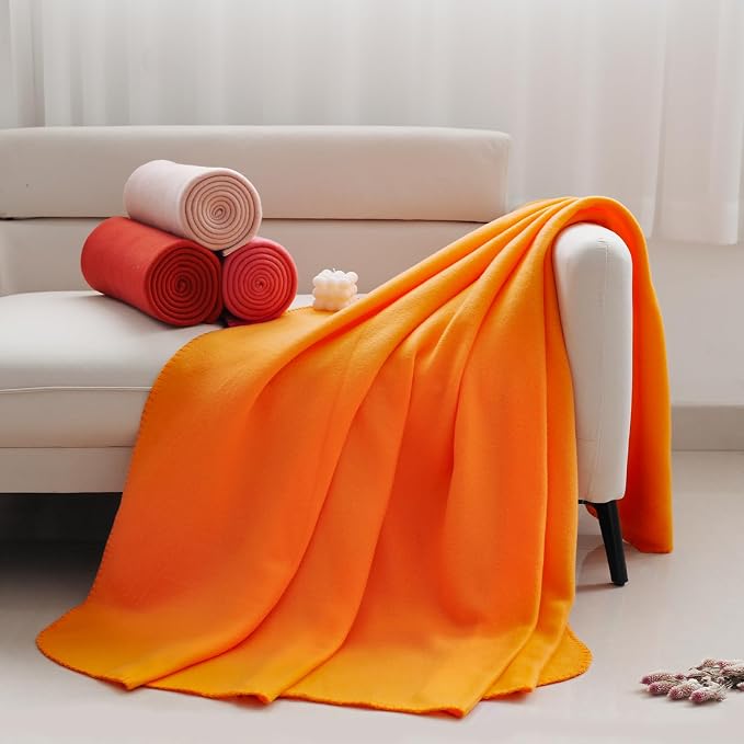ZYFZCYBL Fleece Blanket Bulk Pack of 6 Cozy Fleece Throw Blankets 50x60 Warm Soft Lightweight Breathable Pet-Friendly for Bed Sofa Camping Wedding Gifts（Assorted 4）