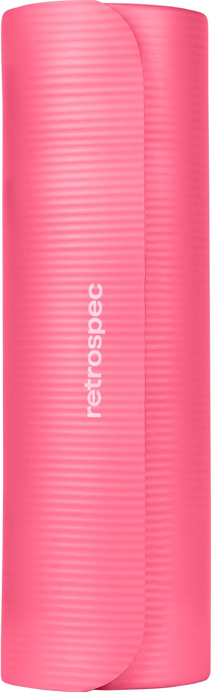 Retrospec Solana Yoga Mat Thick 1/2in Non-Slip Workout Mat with Nylon Strap - 72x24in Exercise Mat for Pilates, Stretching & Fitness - BPA Free, Easy Clean