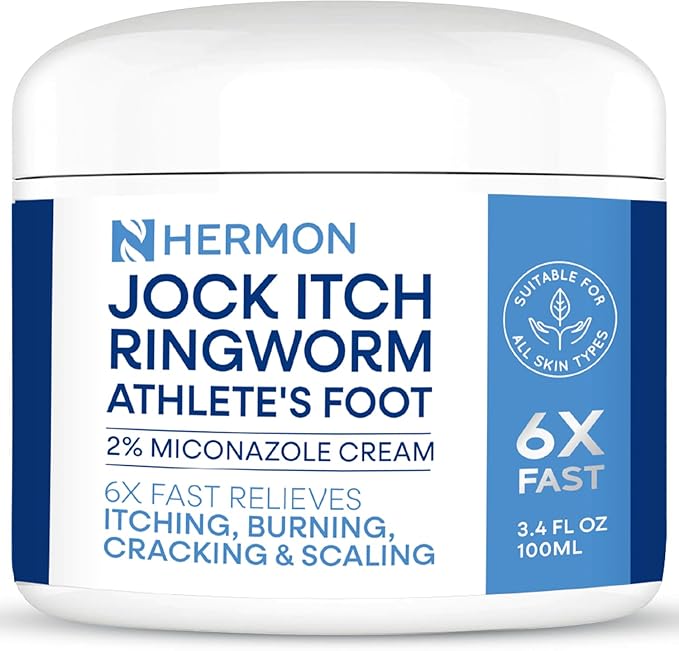 Jock Itch Antifungal Cream, Ringworm Treatment for Humans, Psoriasis Treatment, Psoriasis Scalp Treatment, Ringworm Cream for Humans, Foot & Body Balm, Provides Soothing Relief-100g