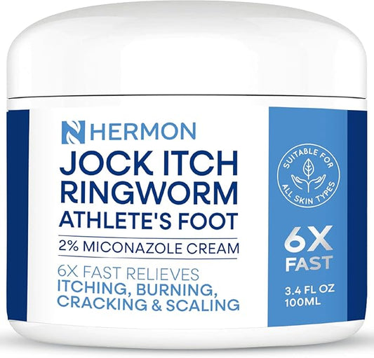 Jock Itch Antifungal Cream, Ringworm Treatment for Humans, Psoriasis Treatment, Psoriasis Scalp Treatment, Ringworm Cream for Humans, Foot & Body Balm, Provides Soothing Relief-100g