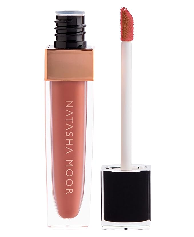NATASHA MOOR: Molten Matte Liquid Lipstick - Long-Lasting, Hydrating, Matte Finish with Moisturizing Vitamin E - Waterproof, Kiss-Proof, Cruelty-Free - 12-Hour Stay Power - SELF MADE