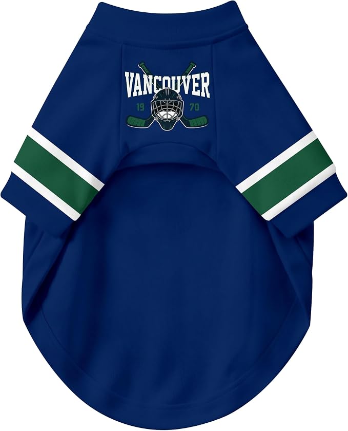 Vancouver Dog Clothes Personalized Pet T Shirt for Dogs Gift | Custom Name Number Jersey Style Pet Shirt for Dog