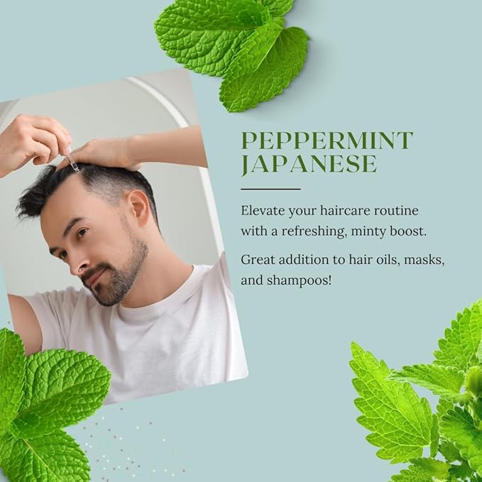 GreenHealth Japanese Peppermint Essential Oil - 128 fl oz (1 Gallon) - 100% Pure & Natural Mentha Arvensis Oil - Bulk Size for Diffusers, Cleaning, Candles, Aromatherapy & DIY Use