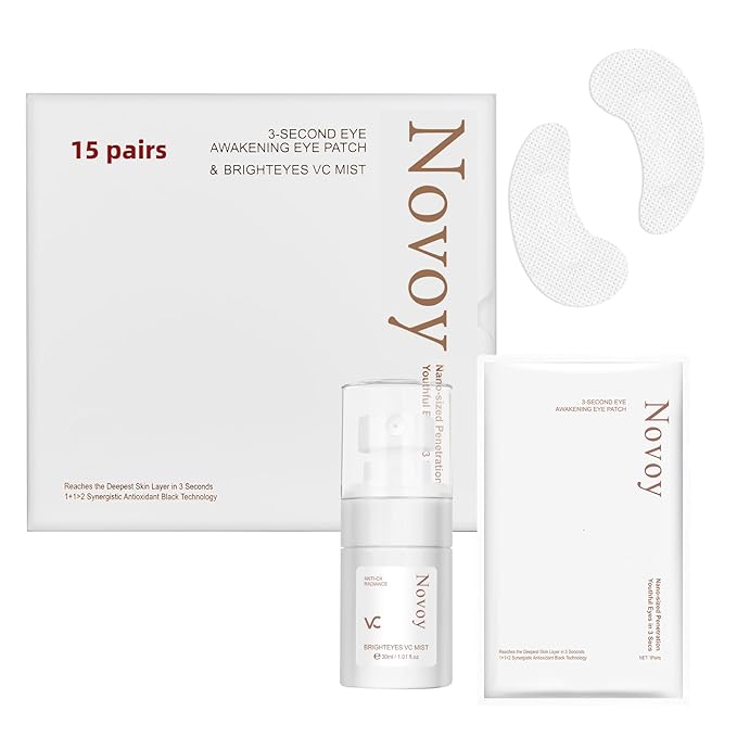 15 Pairs 3-Secs Melting Collagen Under Eye Patches with Vitamin C Serum, Under Eye Mask for Puffy eyes and Dark Circles | Retinol+Hyaluronic+Niacinamide+Ceramides,Korean Popular Eye Patches