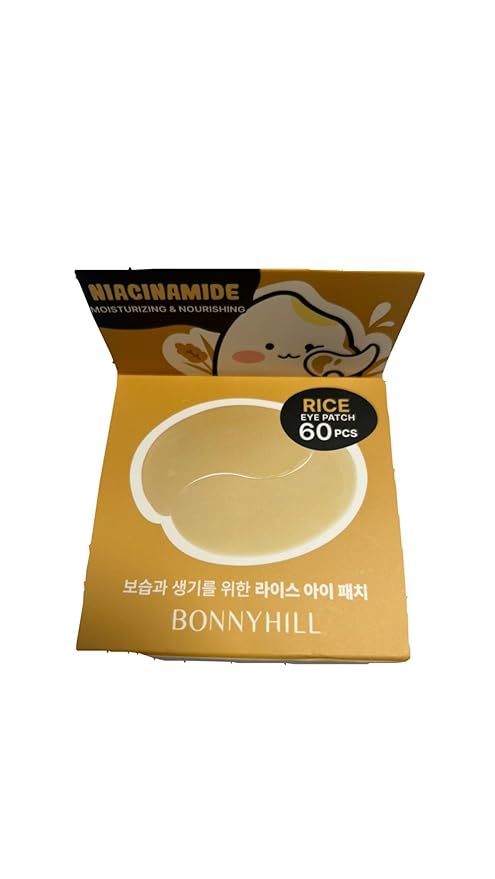RICE EYE PATCH MOISTURIZING & NOURISHING NIACINAMIDE MADE IN KOREA 90G/3.17OZ./ 60PCS (PACK OF 1)