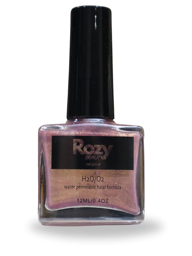 Halal-Certified, Wudu Friendly, Water Permeable, Breathable, and Fast Drying Nail Polish (Blush, 12 ml)