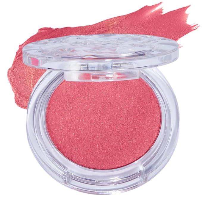 Blush Palette, Long Lasting Waterproof Matte Powder Blush, Buildable Smooth Blendable Color with Natural Finish, Perfect for Daily Makeup and Every Look(03 PEACH SHINE)