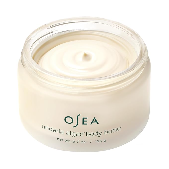 OSEA Undaria Algae™ Body Butter 6.7 oz - For Dry Skin - Ultra Hydrating Whipped Shea Butter + Ceramides - Vegan Skincare & Clean Bodycare - Thick Body Cream - For Extremely Dry Crepey Skin (Pack of 2)