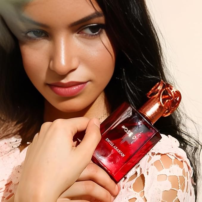 Swiss Arabian Rose 01 - Luxury Products From Dubai - Long Lasting, Addictive Personal EDP Spray Fragrance - Seductive Signature Aroma - 1.7 Oz