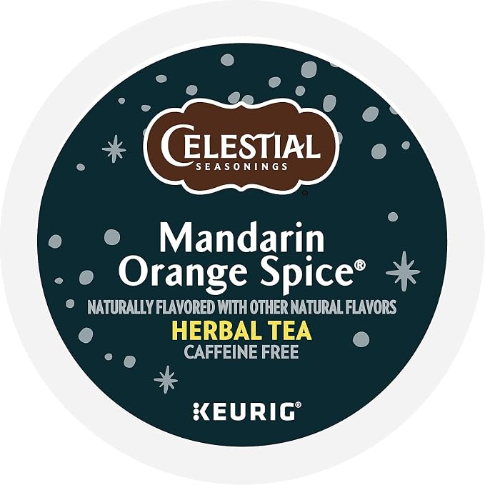 Celestial Seasonings 14735CT Mandarin Orange Spice Herb Tea K-Cups, 96/carton