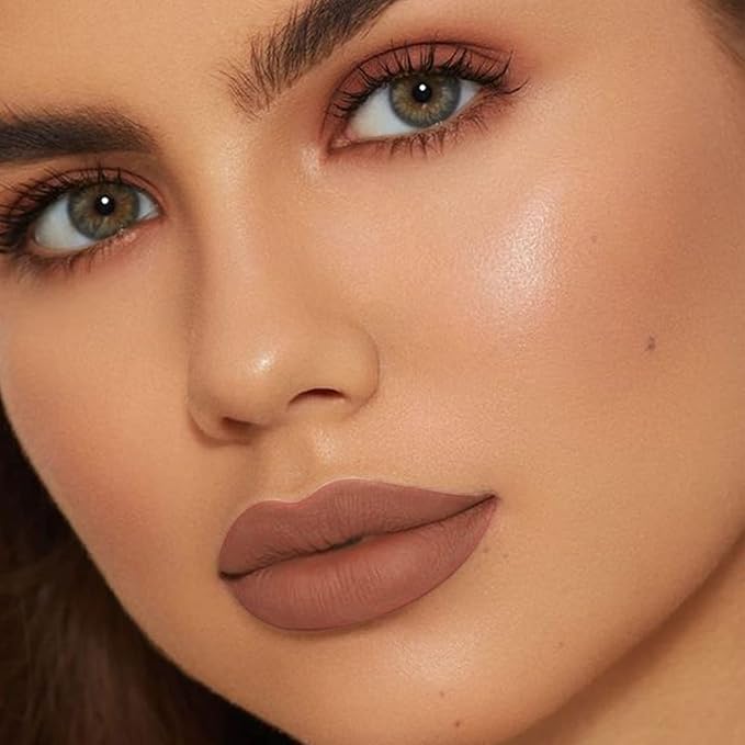 Boobeen Matte Lip Crayon Lipstik Pencil Velvety Creamy Matte Lip Liner Full Coverage High Pigment Waterproof Long Lasting Lipstick for Women, Matte Lip Color with Smooth