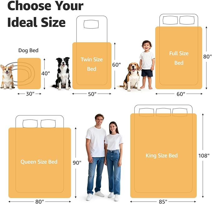 LOOBANI Waterproof Puppy Blanket for Dog Crate, 30"x40", Yellow | Ideal for Small Medium Dogs Cats Bed, Double-Side Flannel Reversible, Liquid Pee Proof Stain-Proof for Furniture Protection