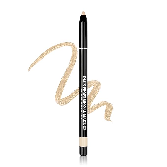 DLUX PROFESSIONAL Gel Eyeliner - 4g Stick Eye liner, Waterproof Pencil Gel Liner, Smooth Cream Eye shadow, Smudge-Free, Long-Lasting, Intense Colours, Easy To Use Korean Cosmetic
