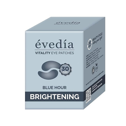 Vitality Eye Patches — Blue Hour — Refresh + De-Puff | Caffeine + Niacinamide Hydrogel Eye Masks | 30 Pairs
