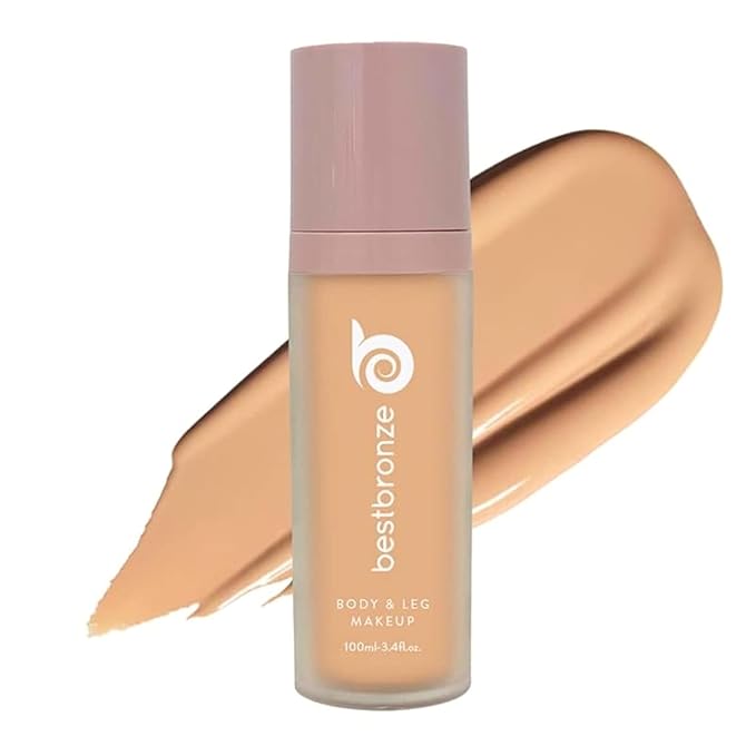 Best Bronze Bombshell Body Makeup - Tattoo Cover Up Makeup & Body Foundation Waterproof - Tattoo Concealer Waterproof for Scars, Varicose Veins Cover Up & Leg Foundation (NC25 Light Golden Beige)