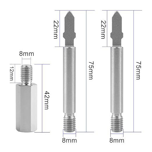 9pcs Jigsaw Massage Adapter Bits Attachment Tips Percussion Massager Ball Heads for Muscle Relaxation