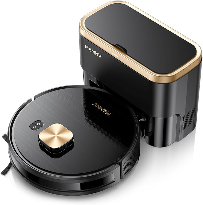 Robot Vacuum and Mop, 11500 Pa Suction, 3-in-1 Robotic Vacuum with Smart LiDAR Navigation, 90 Day Self-Emptying,160 Min Runtime,App/Alexa/Voice Control, Ideal for Pet Hair, Carpet & Hard Floor