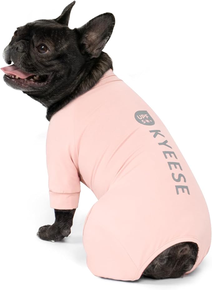 KYEESE UPF50+ Dog Sun Shirt for Small Dogs Cooling Onesie for UV Protection | Cooling Breathable Fabric, Reflective Design, Shedding Control, Skin-Friendly for Sensitive Dogs, Easy On/Off, Quick Dry