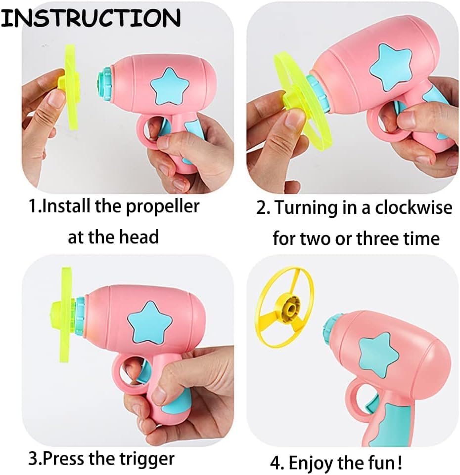18 Pcs Cat Fetch Toy with Colorful Flying Propellers Set, Cat Playing Tracking Interactive Toys for Kitten Chasing Training Hunting