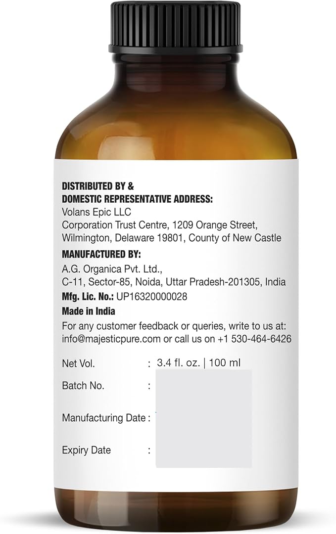 Majestic Pure Essential Oil with Glass Dropper - 100% Pure and Natural - Essential Oils for Diffuser, Aromatherapy, Soap and Candle Making, Tea Tree Essential Oil, Tea Tree Oil, 3.4 Fl Oz