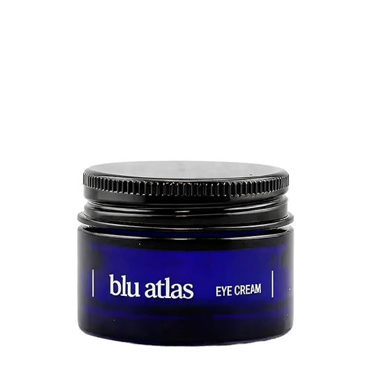 Blu Atlas Brightening Eye Cream for Men with Vitamin C, Shea Butter & Peptides – Anti-Aging Under Eye Moisturizer Reduces Dark Circles, Puffiness & Bags and Helps Repair Skin Barrier – 0.5 oz