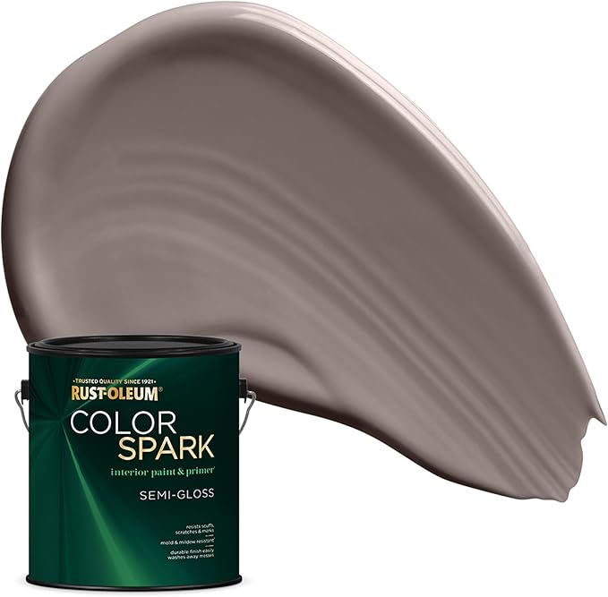 Rust-Oleum Color Spark Interior Paint and Primer in One, Semi-Gloss, South Kensington, 1 Gallon
