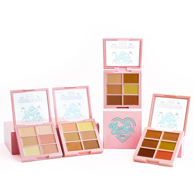 KimChi Chic Undercover Hoe Corrector Palette - Full Coverage Concealer, Creamy, Long Wearing, Hides Dark Circles & Blemishes Cruelty Free, Deep 0.25oz