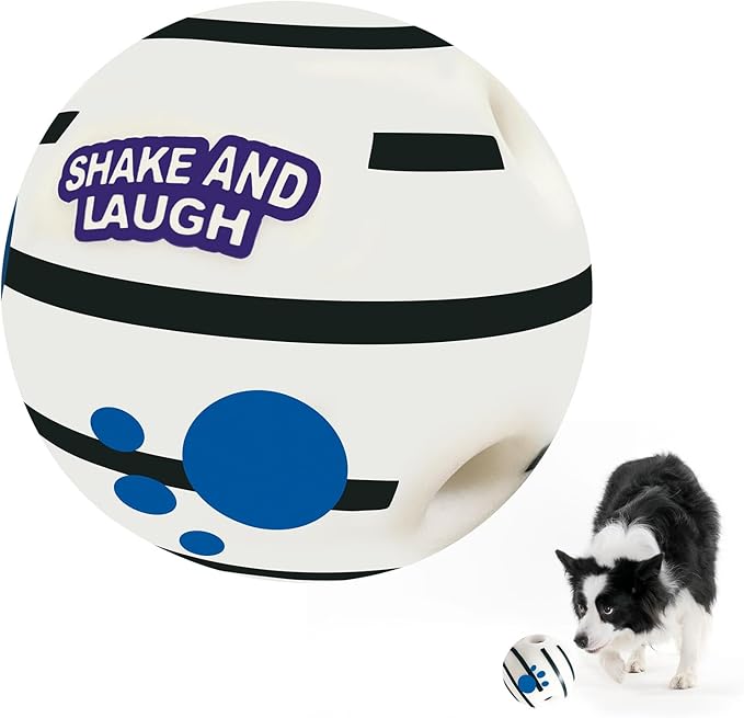 Glow in The Dark Dog Toys Ball, L, 3.94 in (10 cm) | Interactive, Shaking with Gibbering Sound
