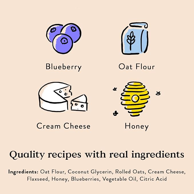 Bocce's Bakery 'Berries & Cream Flavor Soft & Chewy Dog Treats, 6 oz | Oven Baked, Wheat-Free Everyday Dog Treat Cookies - Made with Real, Limited Ingredients and Baked in The USA