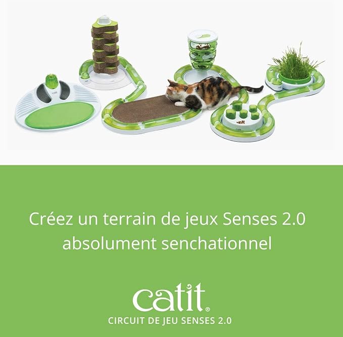 Catit Senses 2.0 Play Circuit Interactive Cat Toy - 8-Piece