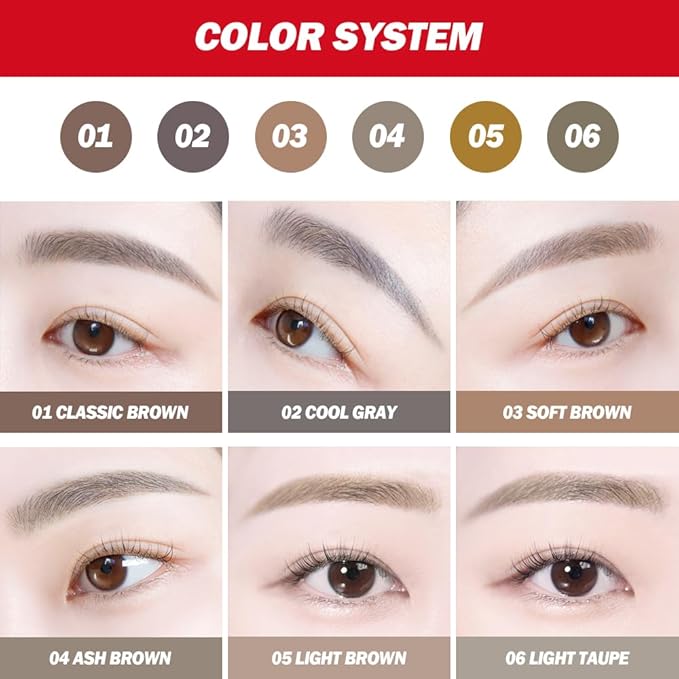Espoir The Brow Balance Pencil #5 Light Brown | Eye Brow Pencil Quick and Easy to Draw without Clumping with Slim Triangle Shape| A Detailed and Rich Eyebrow Texture | Korean Eyebrow Makeup