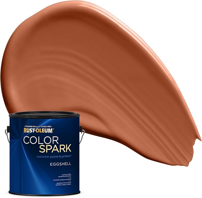 Rust-Oleum Color Spark Interior Paint and Primer in One, Eggshell, Fall Fest, 1 Gallon