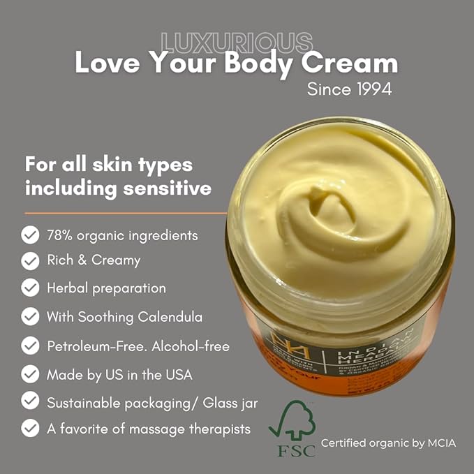 Indian Meadow Herbals Love Your Body Cream (4oz) - Luxurious Ultra Repair Cream Soothes & Protects Dry, Itchy Skin, scaly, sensitive skin. For Face & Body.