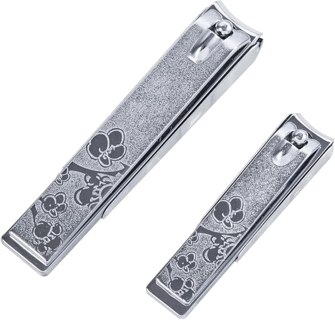 Korean High Class Nail Clippers Set, Fingernail Clipper and Toenail Clipper Cutters, Sharp Stainless Steel