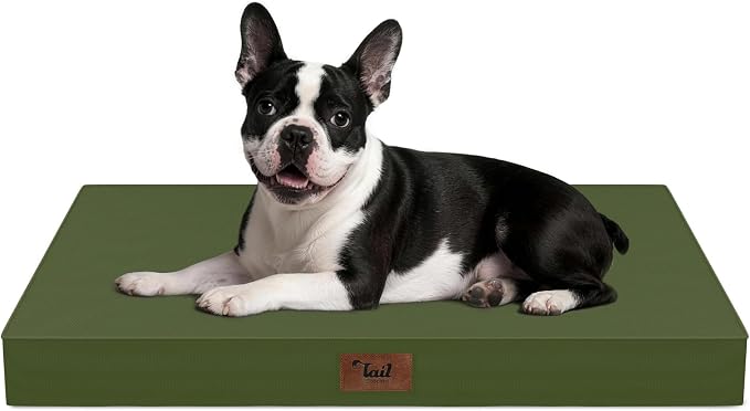Orthopedic Waterproof Dog Bed for Small Dogs and Cats | Egg Crate Foam for Joint Support, Fits 30x19 Crates, TPU Waterproof Layer, Machine Washable 1680D Oxford Cover, Up to 30 lbs