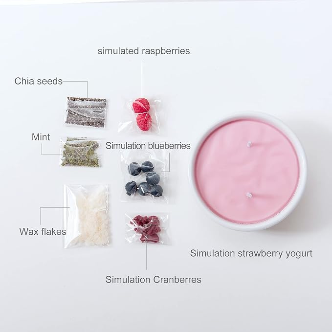Smoothie Yogurt Bowl Scented Soy Candle Morning Ritual Gift for Your Lovers Friends