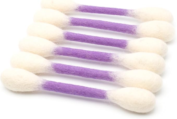 Glaciart One Swabs Cat Toys with Catnip - 6 Pk | Durable for Chew, Cute Cat Toys Interactive Kitty for Boredom, Exercise, & Play | Filled w/Organic Catnip for Anxiety & as Digestive Aid | Gift Idea