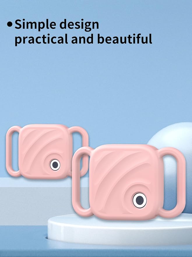 Silicone Case for UGREEN Tracker Tags, Pet Collar Cover, Pink. | 1 Pack Soft silicone cover protects tracker tags from scratches and drops while providing a secure fit for pet collars.