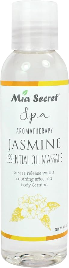 Mia Secret Jasmine Oil Massage - Spa Manicure/Pedicure - (Aroma Therapy Massage Oil 4 oz)