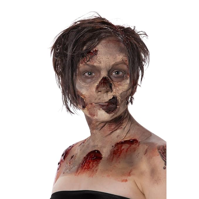 FX Zombie Ammonia Free Liquid Latex 2 Pack + Fake Blood for Halloween Vampire, Monster, Zombie Makeup and Dress up, Ideal for Art, Theater, Stage Blood