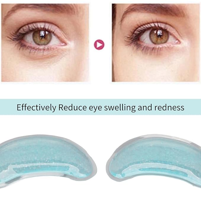 Under Eye Pads,Cooling Gel Eye Reusable Cold Eye for Puffy Eyes, Gel Ice Pack Cooling Eye Pads and Under Eye Patches for Redness and Eye Relax