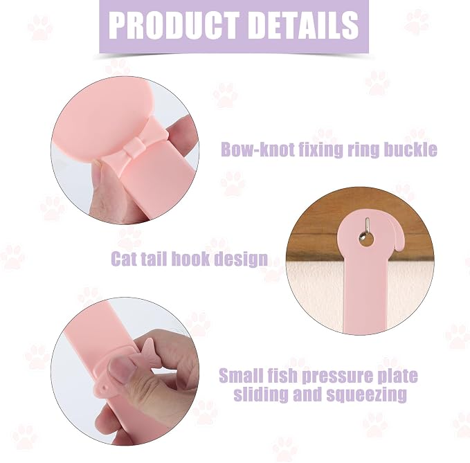 Gosknor 3pcs Cat Strip Feeders, Cute Cat Stripe Squeeze Spoon 3 Colors Cat Treat Feeding Spatula Lickable Wet Food Dispenser for Liquid Snack Puree Pet Supplies (Pink, Blue, Purple)