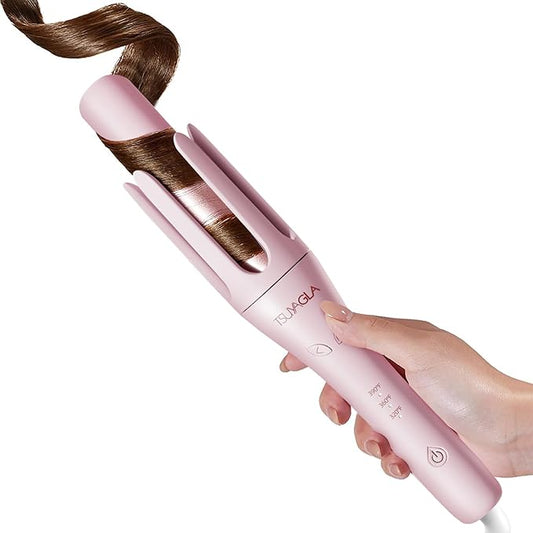 TSUYAGLA Automatic Curling Iron,1 1/4 Hair Curler with 3 Temperatures, 10S Fast Heating, 2-Way Rotation, 30 Min Auto Shut-Off, 500 Million Ionic, Anti-Scald-Tangle for Long Hair