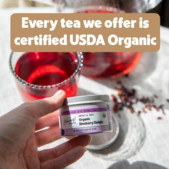 Heavenly Tea Leaves Organic Wellness Tea Sampler, Loose Leaf Tea Gift Set