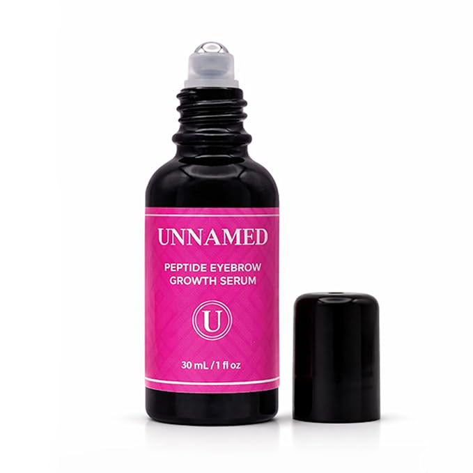 UNNAMED Peptide Eyebrow Growth Serum with 6X More Active Ingredients - Brow Serum for Thicker Fuller Brows, Sparse Thinning and Over-Plucked - 30ml Roller Ball